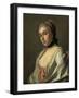 Portrait of Countess Anna Vorontsova, C.1760 (Oil on Canvas)-Pietro Antonio Rotari-Framed Giclee Print