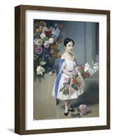 Portrait of Countess Antonietta Negroni Prati Morosini, 1858-Francesco Hayez-Framed Giclee Print