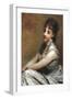 Portrait of Countess Arrivabene Marta Bussi Rosnati, 1880-Daniele Ranzoni-Framed Giclee Print