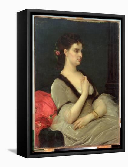 Portrait of Countess E.A. Vorontova-Dashkova, 1873-Alexandre Cabanel-Framed Stretched Canvas