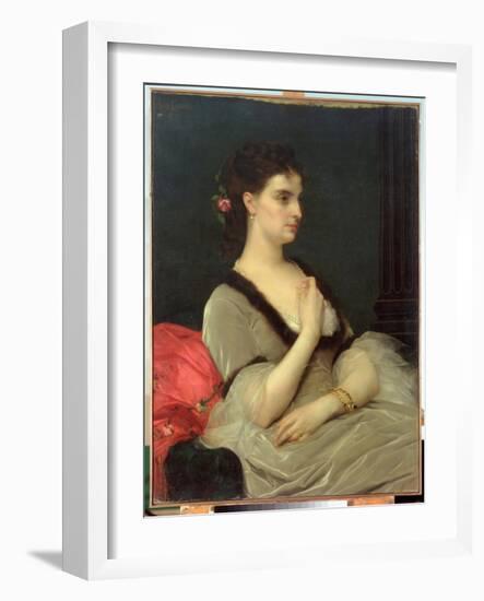 Portrait of Countess E.A. Vorontova-Dashkova, 1873-Alexandre Cabanel-Framed Giclee Print