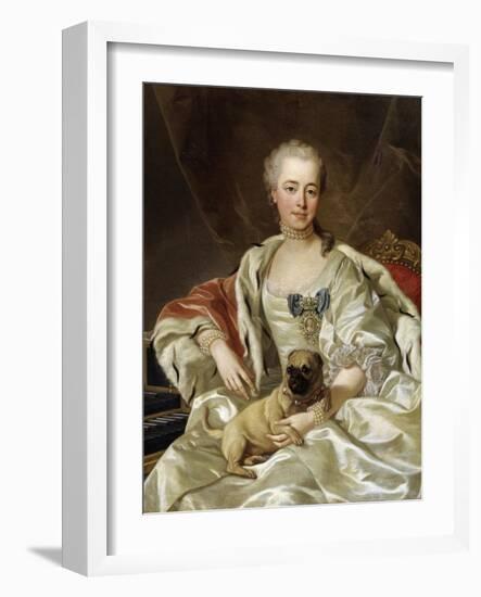 Portrait of Countess Ekaterina Golitsyna, 1759-Louis Michel Van Loo-Framed Giclee Print
