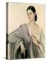 Portrait of Countess Eliso Dadiani, 1919-Savelij Abramovich Sorin-Stretched Canvas