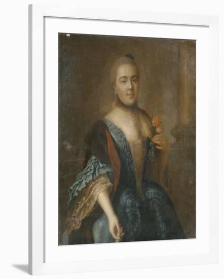 Portrait of Countess Elizabeth Vorontsova (1739-179), 1762-Alexei Petrovich Antropov-Framed Giclee Print