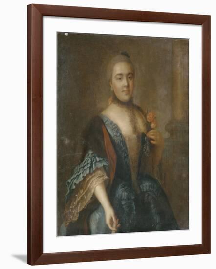 Portrait of Countess Elizabeth Vorontsova (1739-179), 1762-Alexei Petrovich Antropov-Framed Giclee Print