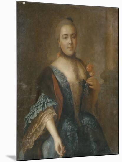 Portrait of Countess Elizabeth Vorontsova (1739-179), 1762-Alexei Petrovich Antropov-Mounted Giclee Print