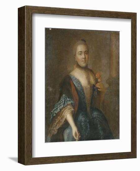 Portrait of Countess Elizabeth Vorontsova (1739-179), 1762-Alexei Petrovich Antropov-Framed Giclee Print