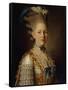 Portrait of Countess Kh. Obolenskaya, Ca 1776-Alexander Roslin-Framed Stretched Canvas