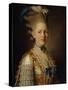 Portrait of Countess Kh. Obolenskaya, Ca 1776-Alexander Roslin-Stretched Canvas