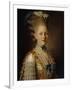 Portrait of Countess Kh. Obolenskaya, Ca 1776-Alexander Roslin-Framed Giclee Print