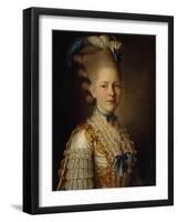 Portrait of Countess Kh. Obolenskaya, Ca 1776-Alexander Roslin-Framed Giclee Print