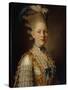 Portrait of Countess Kh. Obolenskaya, Ca 1776-Alexander Roslin-Stretched Canvas