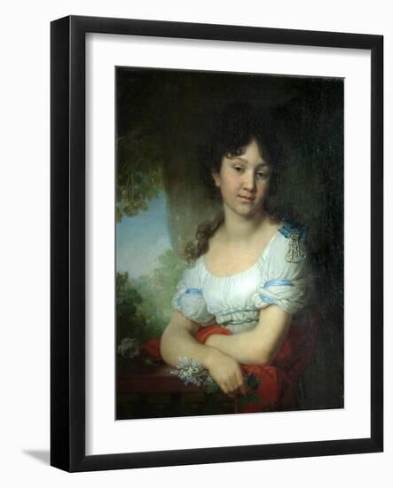 Portrait of Countess Maria Alexeyevna Orlova-Denisova, 1801-Vladimir Lukich Borovikovsky-Framed Giclee Print