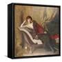 Portrait of Countess Michael Karolyi Reclining, Full Length, on a Divan-John Quincy Adams-Framed Stretched Canvas