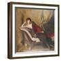 Portrait of Countess Michael Karolyi Reclining, Full Length, on a Divan-John Quincy Adams-Framed Giclee Print