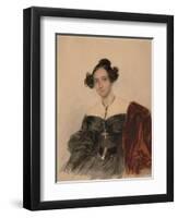 Portrait of Countess Nadezhda Ivanovna Golitsyna (1796-186), Née Countess Kutaysova, 1832-Pyotr Fyodorovich Sokolov-Framed Giclee Print