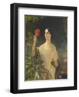 Portrait of Countess Sophia Bobrinskaya, Née Samoylova (1797-186), 1849-Karl Pavlovich Briullov-Framed Giclee Print