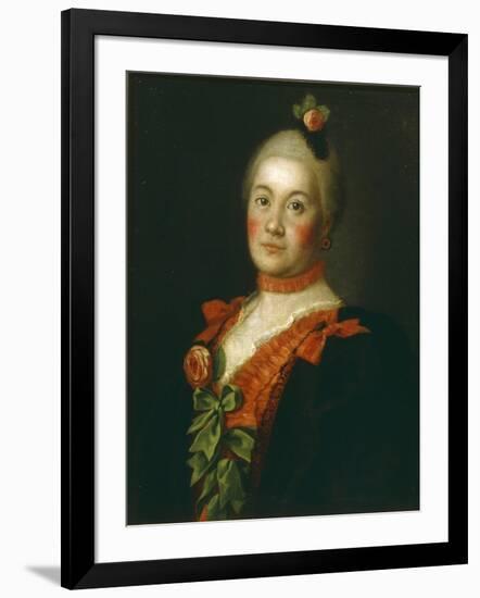 Portrait of Countess Tatyana Alexeyevna Trubetskaya, 1761-Alexei Petrovich Antropov-Framed Giclee Print