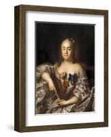 Portrait of Countess Varvara Alexeyevna Sheremetyeva (1711-176), Ca 1760-Ivan Petrovich Argunov-Framed Giclee Print