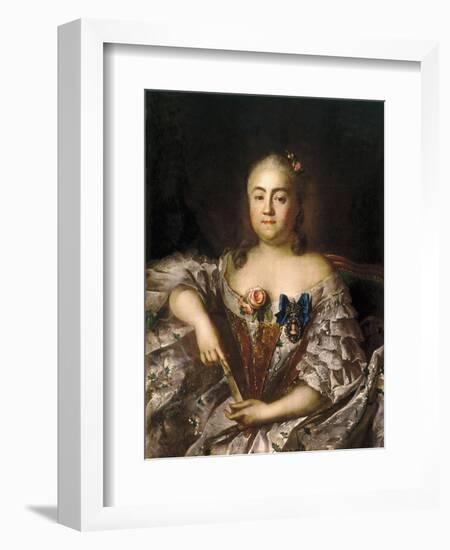 Portrait of Countess Varvara Alexeyevna Sheremetyeva (1711-176), Ca 1760-Ivan Petrovich Argunov-Framed Giclee Print