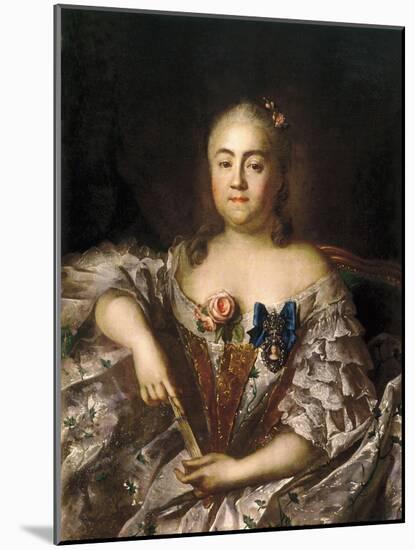 Portrait of Countess Varvara Alexeyevna Sheremetyeva (1711-176), Ca 1760-Ivan Petrovich Argunov-Mounted Giclee Print