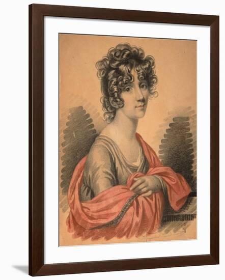 Portrait of Countess Varvara Ivanovna Golitsyna, Née Shipova, 1820s-Carl Von Hampeln-Framed Giclee Print