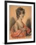 Portrait of Countess Varvara Ivanovna Golitsyna, Née Shipova, 1820s-Carl Von Hampeln-Framed Giclee Print