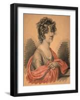 Portrait of Countess Varvara Ivanovna Golitsyna, Née Shipova, 1820s-Carl Von Hampeln-Framed Giclee Print