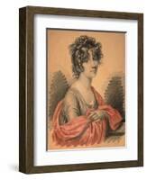 Portrait of Countess Varvara Ivanovna Golitsyna, Née Shipova, 1820s-Carl Von Hampeln-Framed Giclee Print