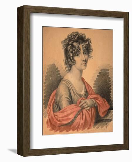 Portrait of Countess Varvara Ivanovna Golitsyna, Née Shipova, 1820s-Carl Von Hampeln-Framed Giclee Print