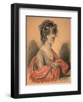 Portrait of Countess Varvara Ivanovna Golitsyna, Née Shipova, 1820s-Carl Von Hampeln-Framed Giclee Print