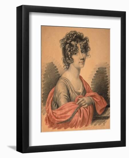 Portrait of Countess Varvara Ivanovna Golitsyna, Née Shipova, 1820s-Carl Von Hampeln-Framed Giclee Print