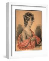 Portrait of Countess Varvara Ivanovna Golitsyna, Née Shipova, 1820s-Carl Von Hampeln-Framed Giclee Print