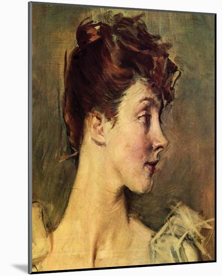 Portrait of Countess von de Leusse-Giovanni Boldini-Mounted Premium Giclee Print