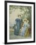 Portrait of Countess Yekaterina Artemyevna Vorontsova and Princess Yelena Mikhaylovna Galitzine-Alexander Pavlovich Briullov-Framed Giclee Print