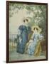 Portrait of Countess Yekaterina Artemyevna Vorontsova and Princess Yelena Mikhaylovna Galitzine-Alexander Pavlovich Briullov-Framed Giclee Print