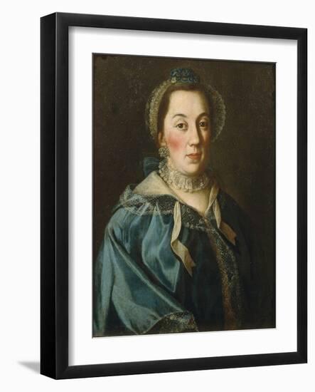 Portrait of Countess Yelizaveta Franzevna Buturliina, 1763-Alexei Petrovich Antropov-Framed Giclee Print