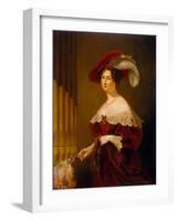 Portrait of Countess Yelizaveta Ksaweryevna Vorontsova (1792-188), 1832-George Hayter-Framed Giclee Print