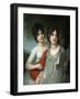 Portrait of Countesses Anna Gagarina and Varvara Gagarina, 1802-Vladimir Lukich Borovikovsky-Framed Giclee Print