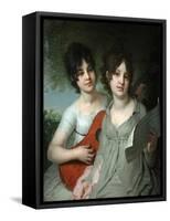 Portrait of Countesses Anna Gagarina and Varvara Gagarina, 1802-Vladimir Lukich Borovikovsky-Framed Stretched Canvas