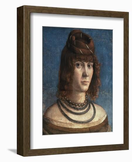 Portrait of Courtesan-Vittore Carpaccio-Framed Giclee Print