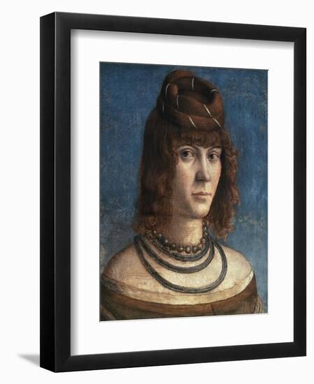 Portrait of Courtesan-Vittore Carpaccio-Framed Giclee Print