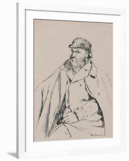 'Portrait of CÚzanne', c.1874, (1946)-Camille Pissarro-Framed Giclee Print