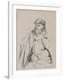 'Portrait of CÚzanne', c.1874, (1946)-Camille Pissarro-Framed Giclee Print