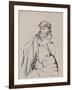 'Portrait of CÚzanne', c.1874, (1946)-Camille Pissarro-Framed Giclee Print