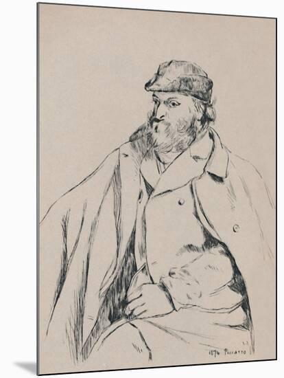 'Portrait of CÚzanne', c.1874, (1946)-Camille Pissarro-Mounted Giclee Print