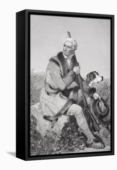 Portrait of Daniel Boone (1734-1820)-Alonzo Chappel-Framed Stretched Canvas