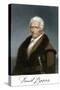 Portrait of Daniel Boone, with His Signature-null-Stretched Canvas