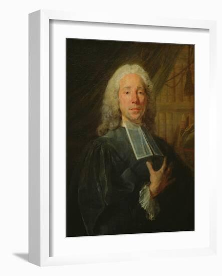 Portrait of Daniel Jousse (Oil on Canvas)-Jean-Baptiste Perronneau-Framed Giclee Print
