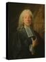 Portrait of Daniel Jousse (Oil on Canvas)-Jean-Baptiste Perronneau-Stretched Canvas
